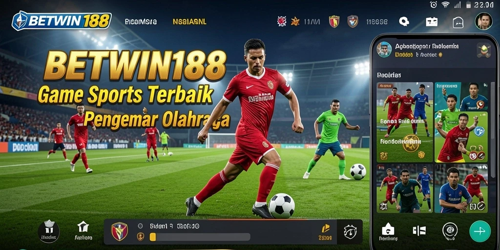 Tangkapan layar BETWIN188 menampilkan pengalaman bermain olahraga yang menarik.