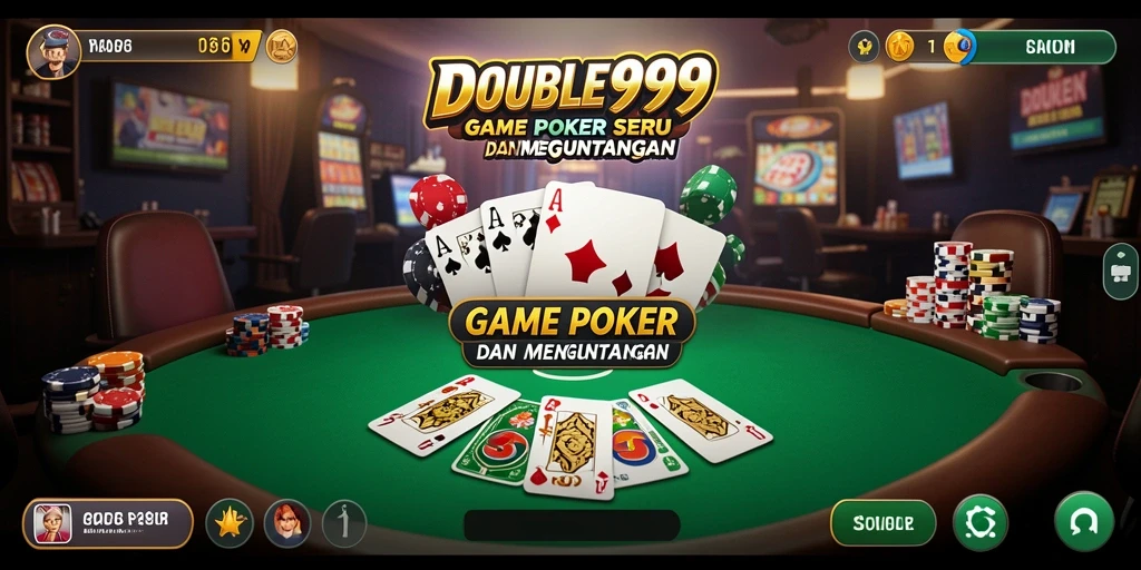 Tampilan gameplay Poker yang menarik dan penuh strategi.