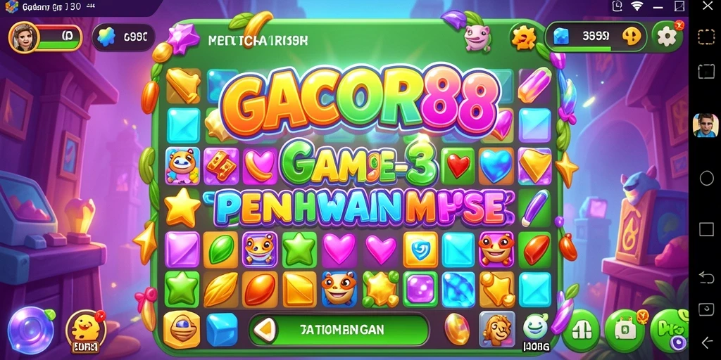 Tampilan menarik dari gameplay GACOR88 yang penuh warna dan tantangan.
