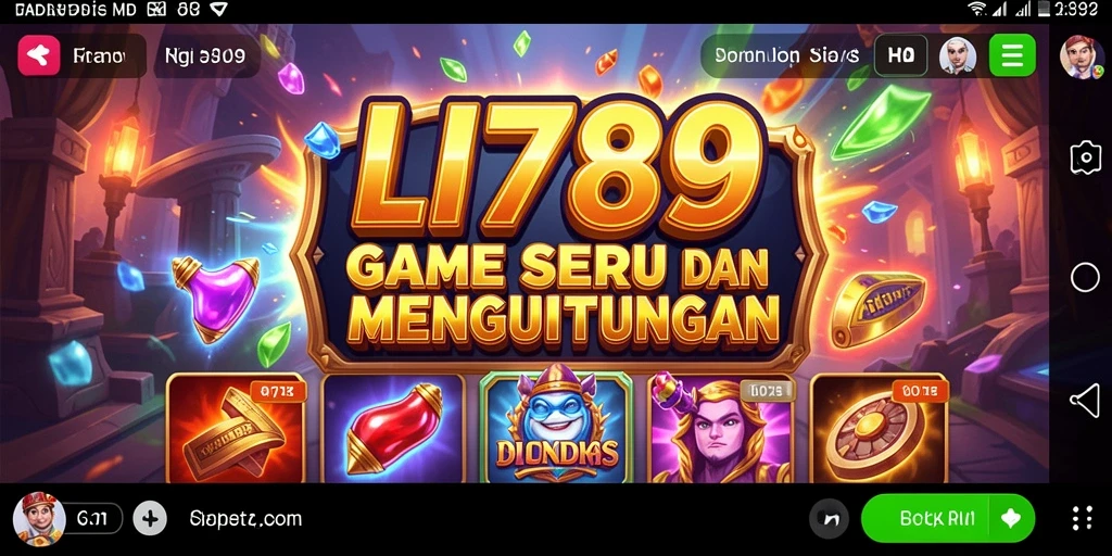 Tampilan gameplay menarik dari LI789 dengan tema slot yang beragam.