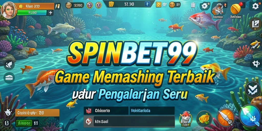 Tampilan gameplay SPINBET99 dengan aksi memancing yang seru.